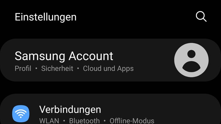 Akkuoptimierungen bei Samsung Galaxy S20