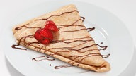 Crêpe mit Nutella und Erdbeeren