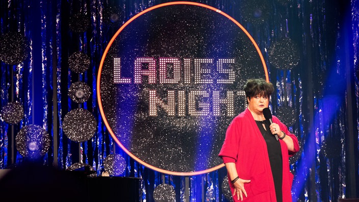 Ingrid Kühne auf der Ladies Night-Bühne