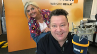 Sebastian Krumbiegel und Heike Knispel im WDR 4-Studio 