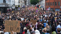 Anti-Rassismus-Protest in Walthamstow