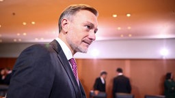 Christian Lindner bei einem Kabinetts-Treffen