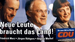 Ein Wahlplakat der CDU für die Landtagswahl 2000 in Nordrhein-Westfalen