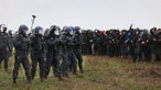 Ausschreitungen bei der Demonstration in Lützerath