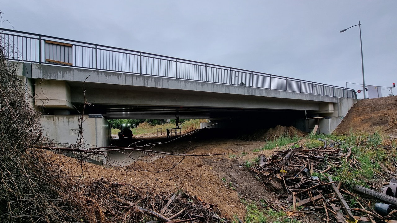 Die neue Erftbrücke in Euskirchen