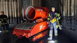 Feuerwehrübung im Kölner Dom