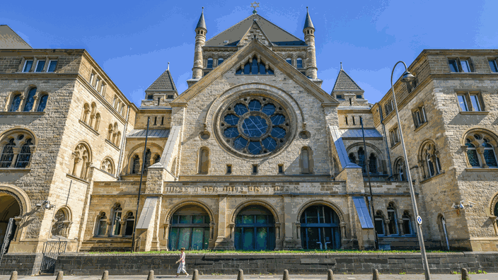 Die Synagoge in der Roonstraße in Köln, im Zülpicher Viertel