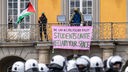 Uni-Blockade an der Universität in Bonn am 29. Mai
