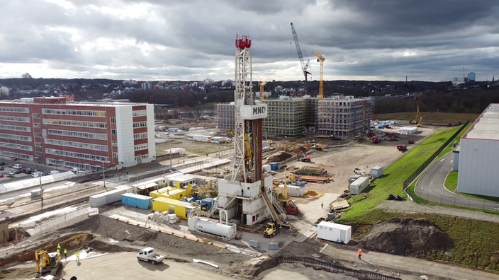 Grubenwasser-Bohrung auf ehemaligen Opel-Gelände in Bochum