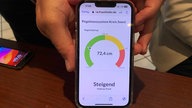 Pegel-App zeigt ein Barometer