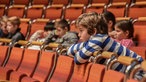 Impressionen vom Probenbesuch einer Grundschulklasse beim WDR Sinfonieorchester