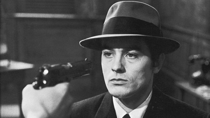 Alain Delon in einer Szene des Films "Der eiskalte Engel"