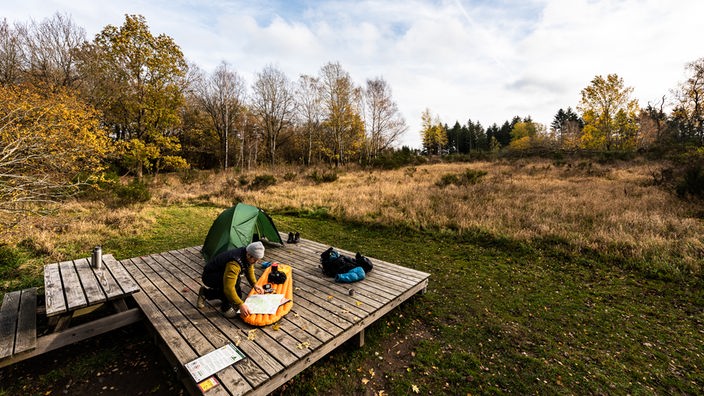 Naturlagerplatz in Nationalpark Nordeifel