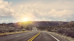 Wunderschöne Gegend entlang der historischen Route 66 in Arizona.