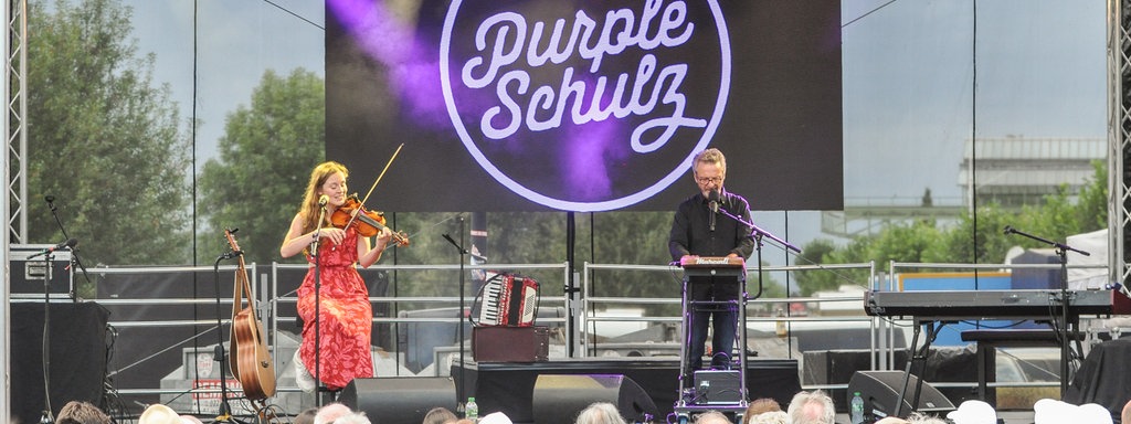 Impressionen vom Purple Schulz-Konzert zum Auftakt seiner "Sehnsucht bleibt - Tour 2024" in Niederkassel am 16.8.2024