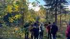 Wandergruppe im Arboretum Burgholz Wuppertal