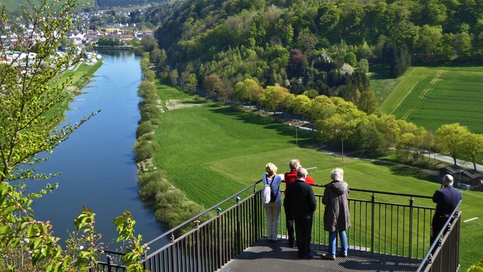 Der Weser-Skywalk in Beverungen