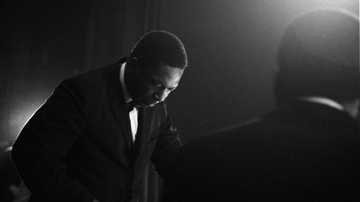 Die Jazzlegende John Coltrane bei einem Konzert in Paris 1963