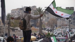 Menschen in Aleppo nach dem Sturz des Diktators Assad. Archivbild: 11.12.2024