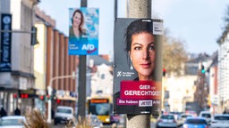 Wahlplakate von BSW und AfD (2024)