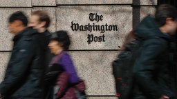 Der Schriftzug "The Washington Post" am Hauptsitz der Zeitung.