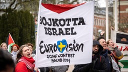 Protest gegen Israels Teinmahme am ESC