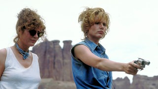 Susan Sarandon & Geena Davis in ihren Rollen als Thelma und Louise.