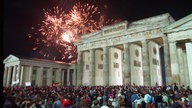 Feuerwerk zur Wiedervereinigung in Berlin