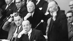 Franz Josef Strauß und Konrad Adenauer