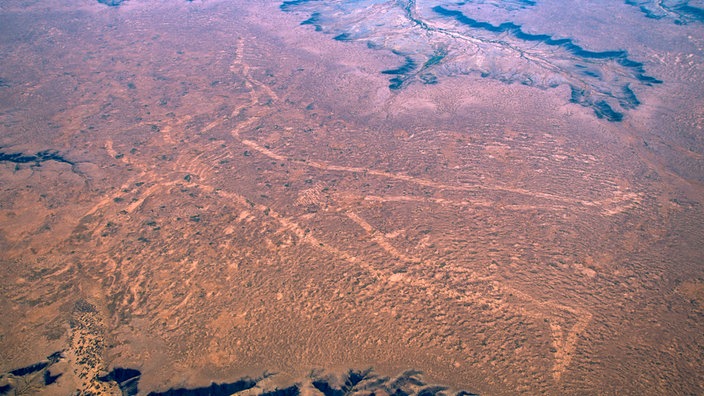 Erdzeichnung des Marree Man in Australien