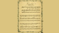 Eigenhändige Notenhandschrift, Wiegenlied, op. 49 Nr. 4, mit Widmung