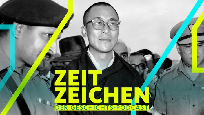 Nach dem gescheiterten Aufstand in Tibet (10.03.1959) trifft der Dalai Lama am 18.04.1959 im indischen Tezpur ein