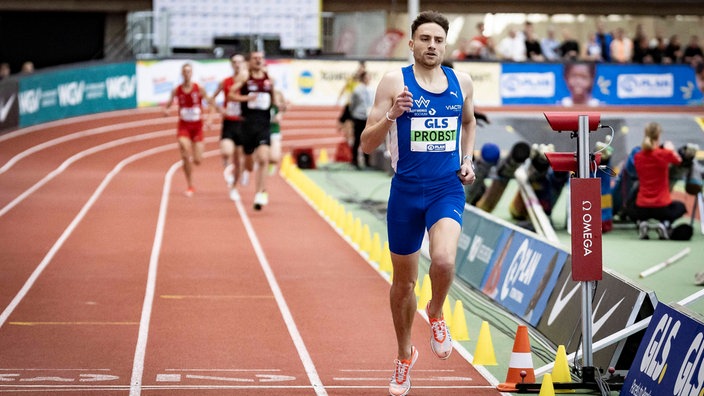 Marius Probst beim 1500m-Finale der Deutschen Meisterschaften