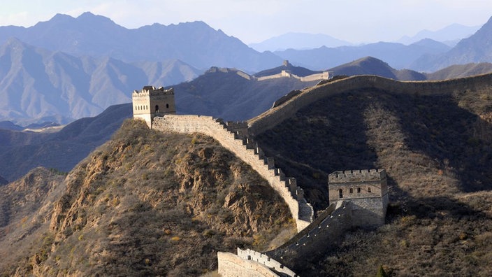 Die große chinesische Mauer in Jinshanling bei Peking