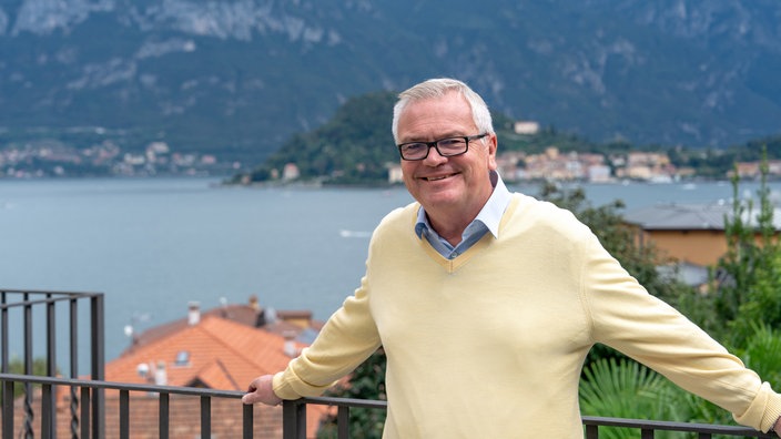 Jürgen Beckers in Cadenabbia am Comer See, einem seiner liebsten Urlaubsziele.