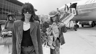 Keith Richards, Anita Pallenberg und Sohn Marlon