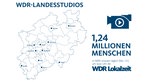 1,24 Millionen Menschen in NRW schauen täglich (Mo. – Fr.) um 19:30 Uhr die WDR Lokalzeit.