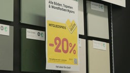 Rabattaktionen im Non-Food-Discounter "Rusta".