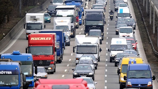 Stau auf der Autobahn