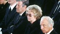 Helmut Schmidt, Waltrude Schleyer, Walter Scheel