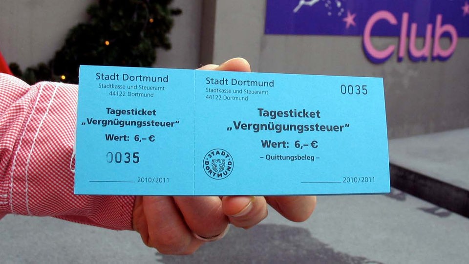 Ein Tagesticket für die Vergnügungssteuer in Dortmund