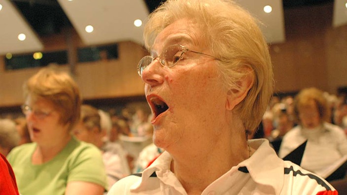 Sängerin in der Gladbecker Stadthalle