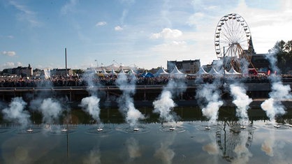 Der Phoenixsee in Dortmund bei der Einweihung