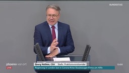 Georg Nüßlein, CSU, spricht vor dem Bundestag