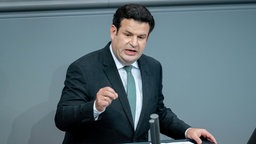 Arbeitsminister Hubertus Heil am Rednerpult