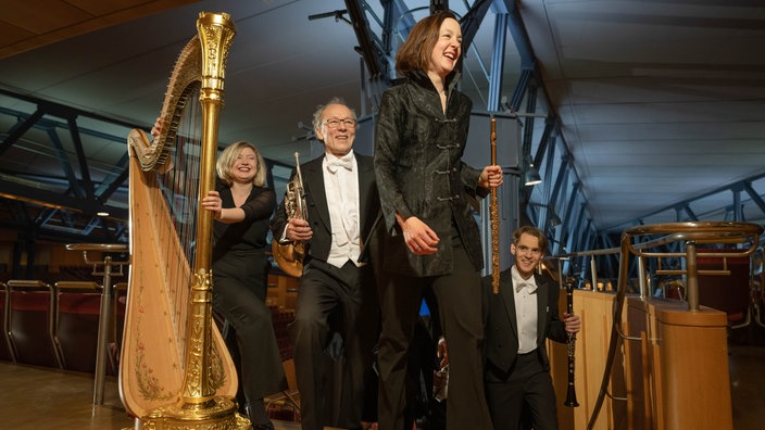 Musiker:innen des WDR Sinfonieorchesters in der kölner Philharmonie