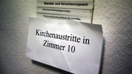 Schild im Standesamt 