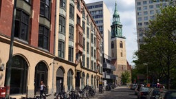 Blick entlang der Rosenstraße in Berlin