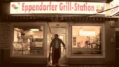 Dittsche vor der Eppendorfer Grillstation