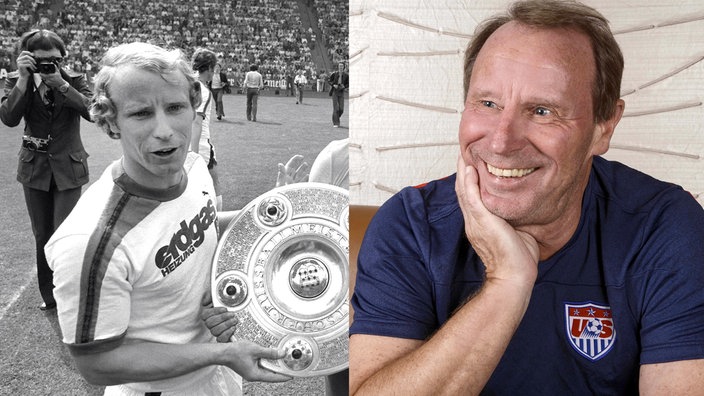 Zwei Poträts von Berti Vogts - 1970 und heute